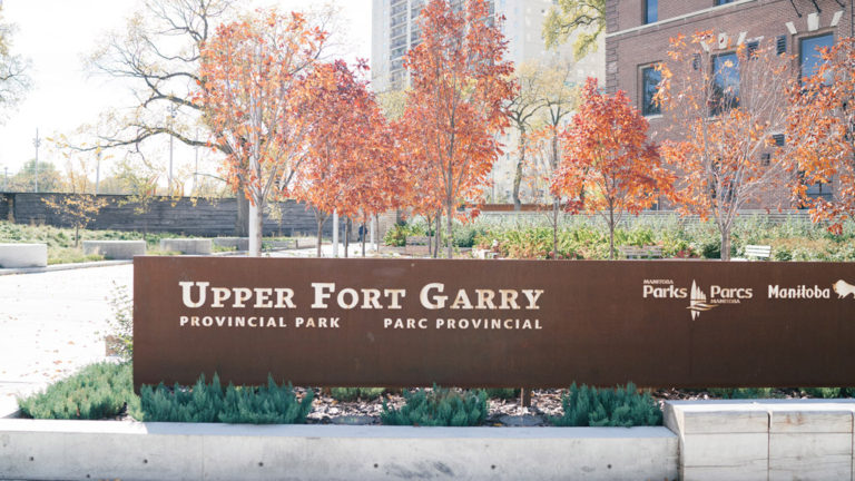 UFG corten steel entrance sign